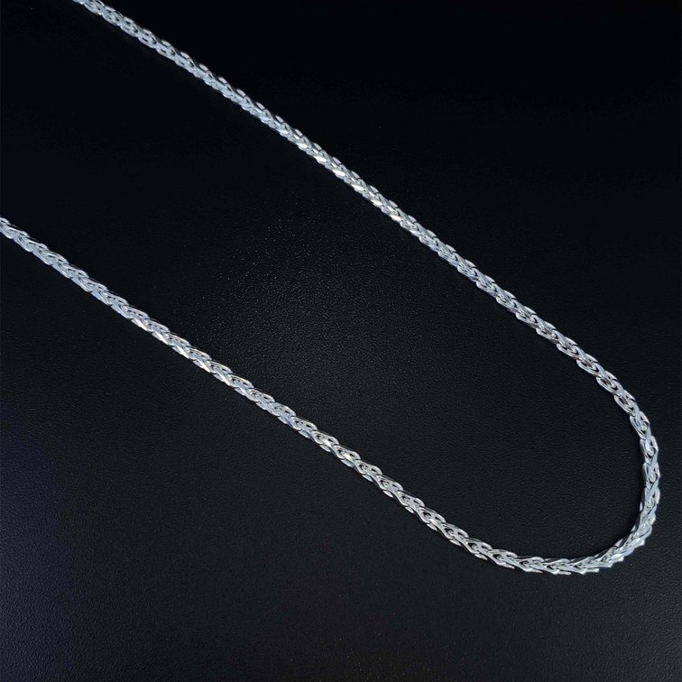 Sterling Silver 925 24" Wheat Chain