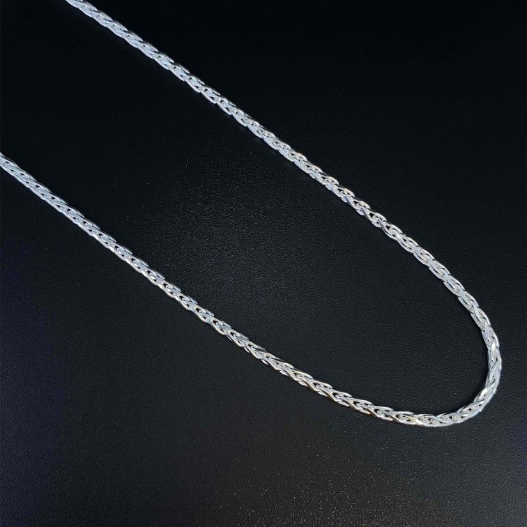 Sterling Silver 925 30" Wheat Chain