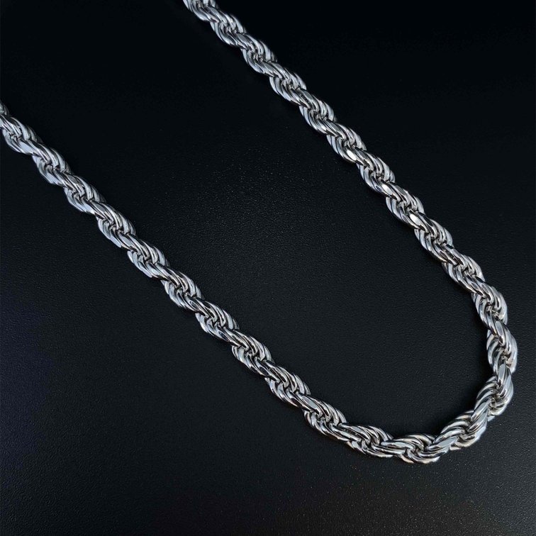 Sterling Silver 925 20" Thick Twisted Chain 
