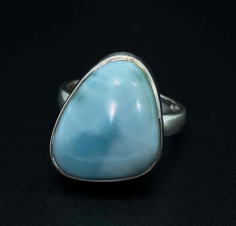 Rare Larimar Ring Size 6
