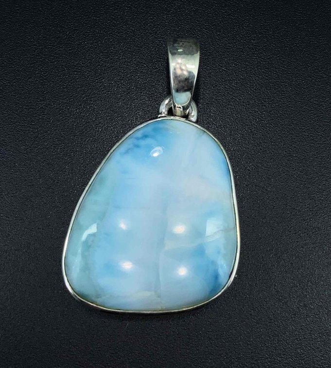 Rare Larimar Pendants 1 1/2" with Bale 