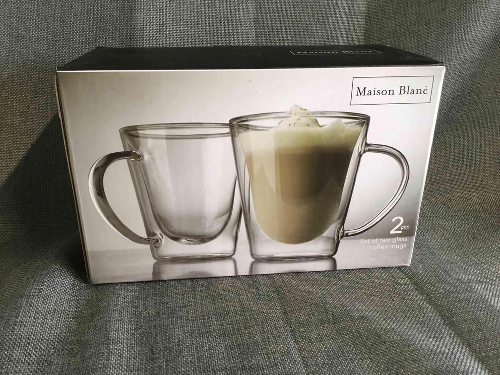 New Glass Coffee Mugs