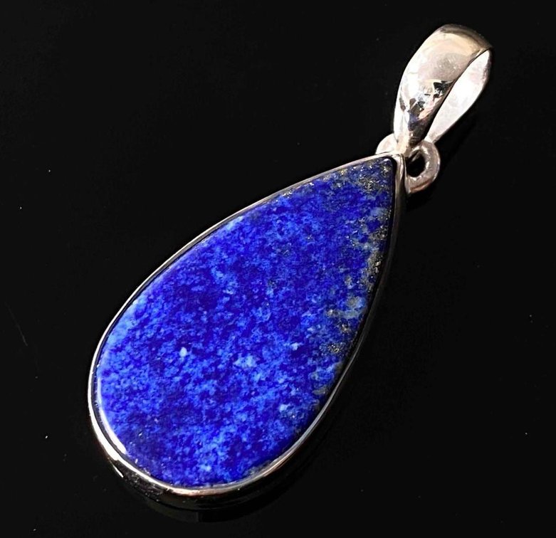 Tear Drop Shape Blue Lapis Stone Pendant
