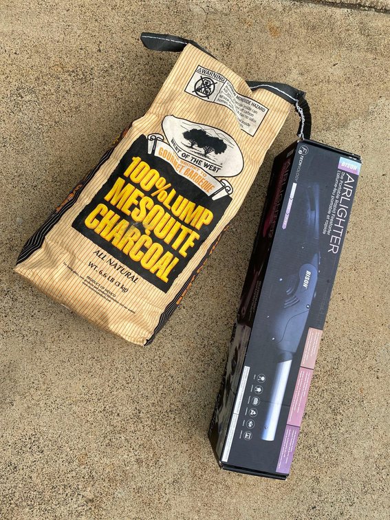 New Air Lighter and Mesquite Charcoal 