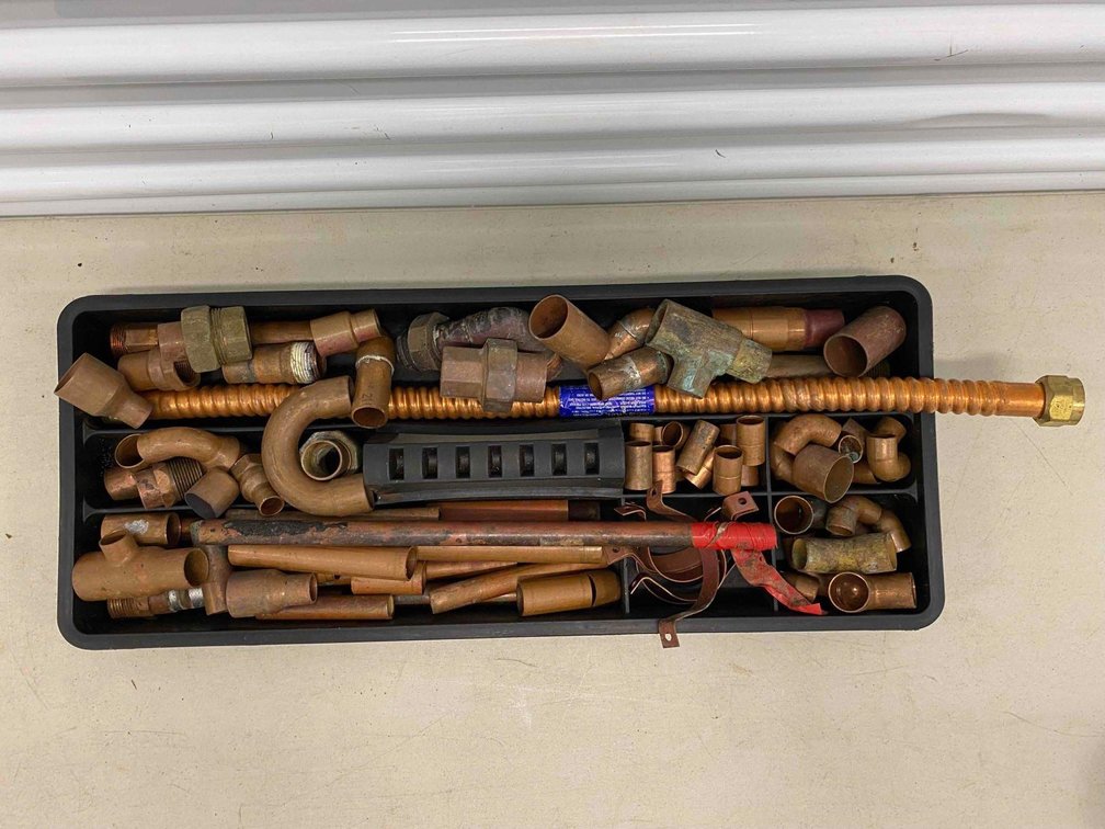Mixed Lot of Copper Connectors and Strapping 