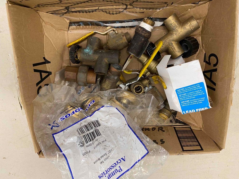 1/2" Sweat Bronze Pump Accessories and Various Shut off Valves Other Plumbing Accessories 