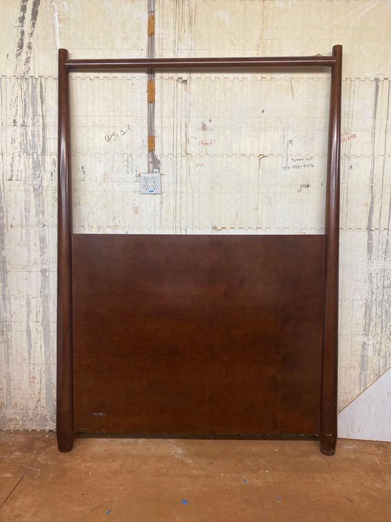 61" Wide Dark Wood Head Board 