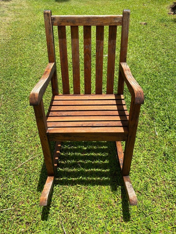 Teak Wood Rocking Chair 