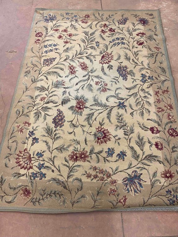 92 1/2" X 62 1/2" Shaw Living Vineyard Natural Area Rug