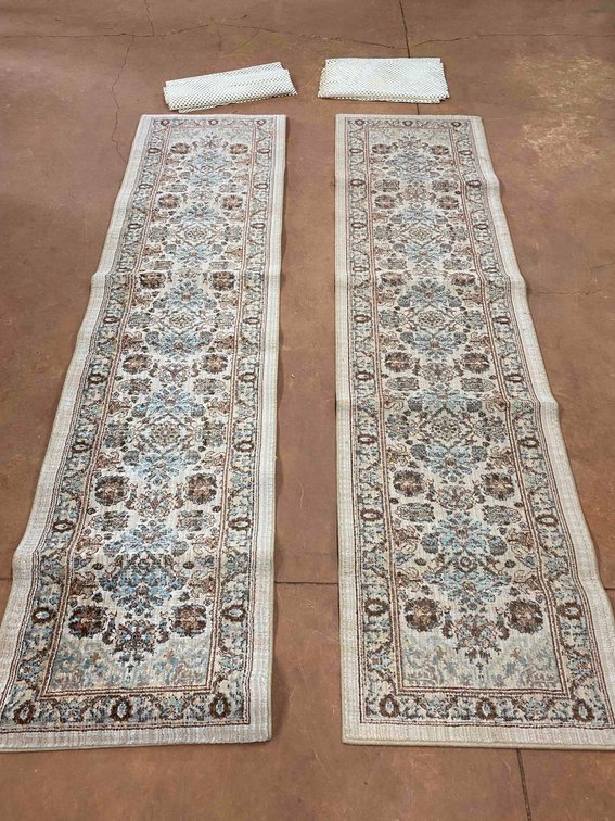(X's 2) 24 1/2" X 96" Floral Rug Runners 