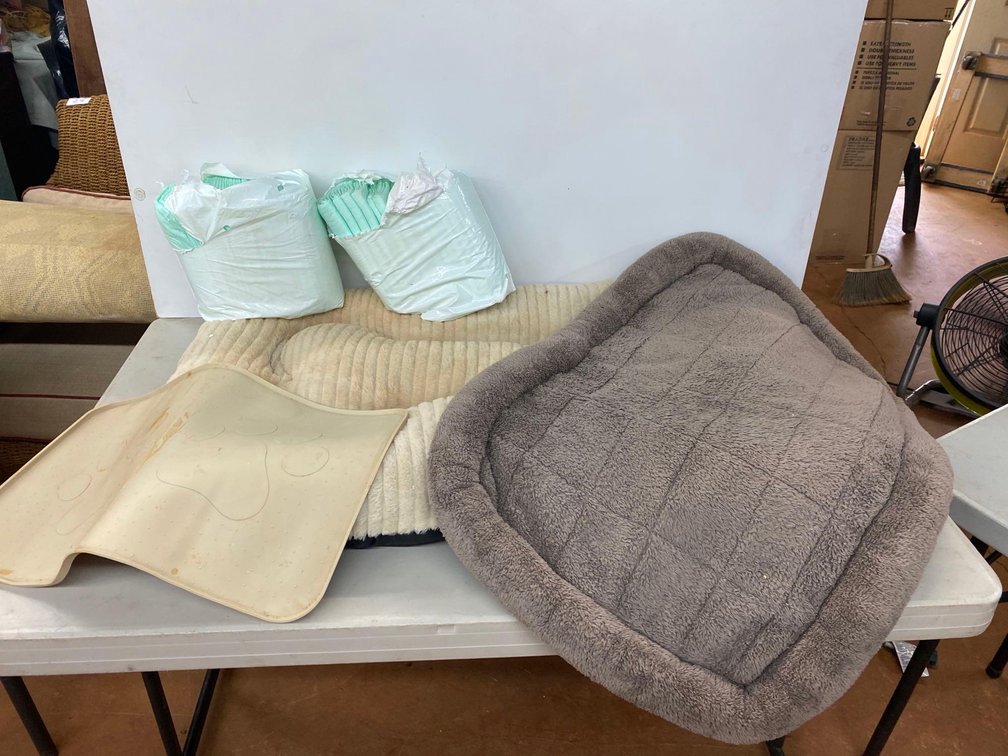 Dog Bed and Potty Pads 