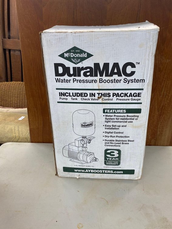 McDonald DuraMAC Water Pressure Booster System 