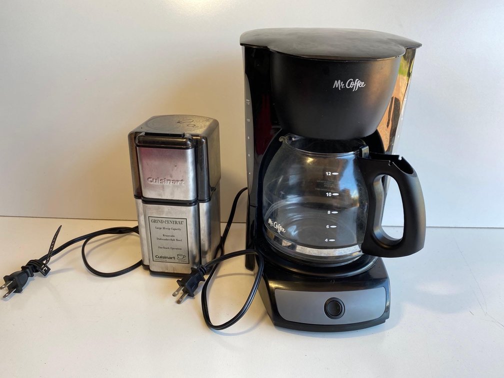 12 Cup Mr. Coffee Maker and Cuisinart Grinder 