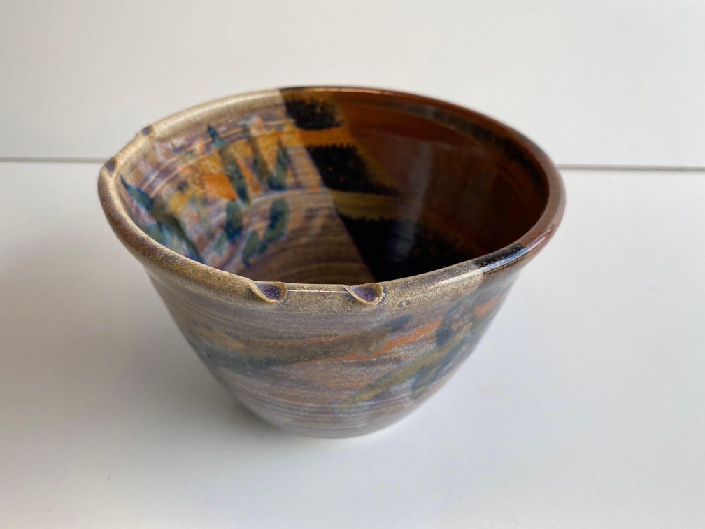 5 1/2" Round Glazed Ceramic "Kauai" Soup/Side Bowl