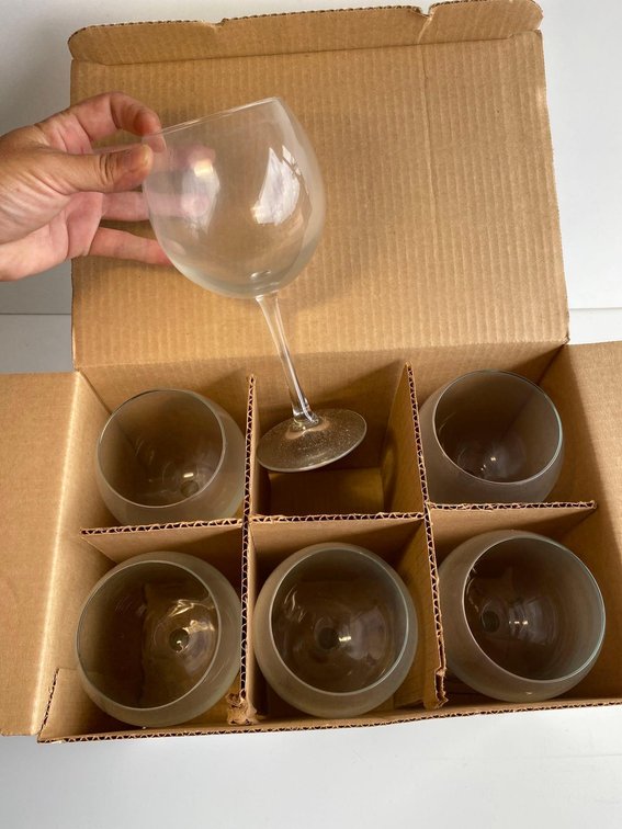 Libbey Set of 6 Oversized Round Wine Glasses 