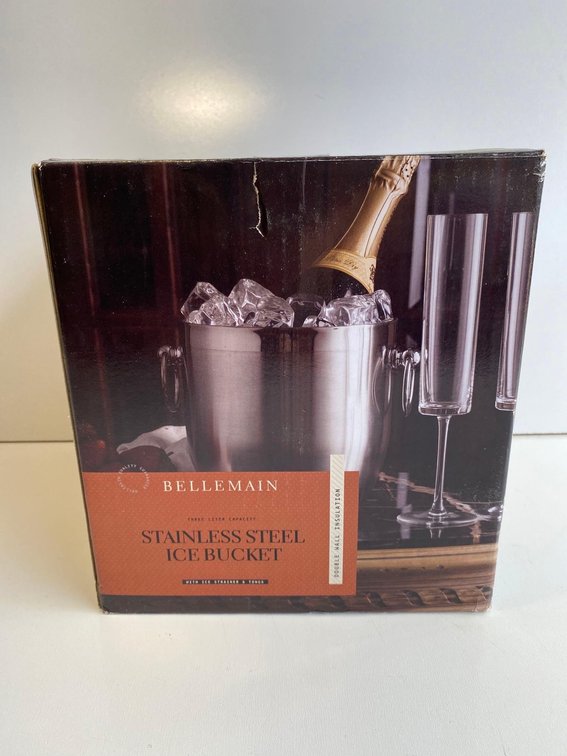 New in Box - Bellemain Stainless Steel 3L Ice Bucket 