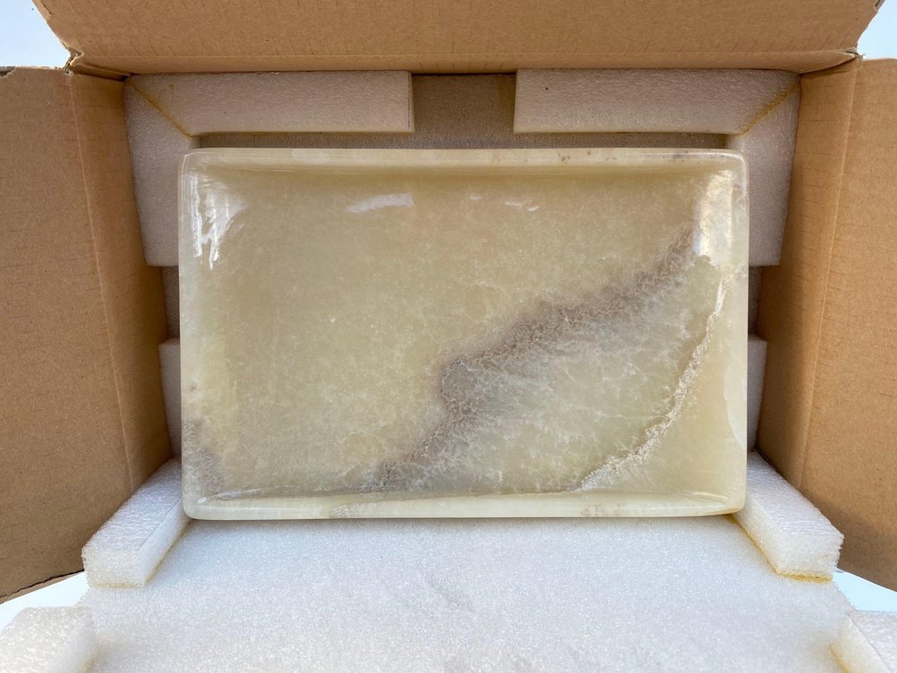 11" Solid Stone Rectangle Dish