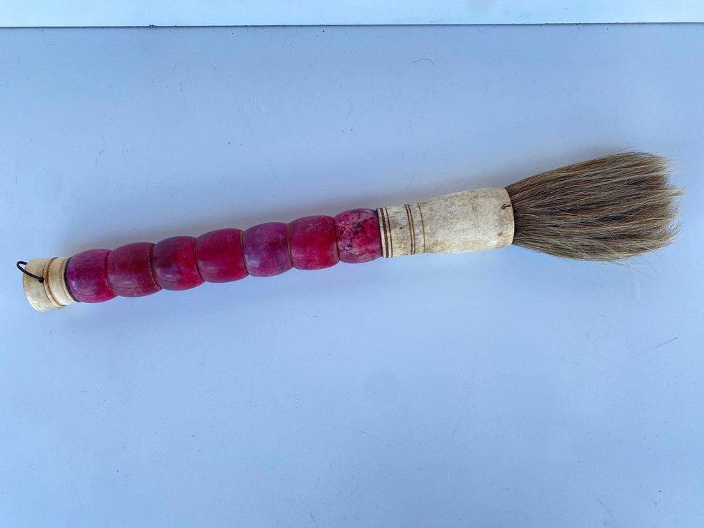 Traditional Calligraphy Brush with Jade Handle 