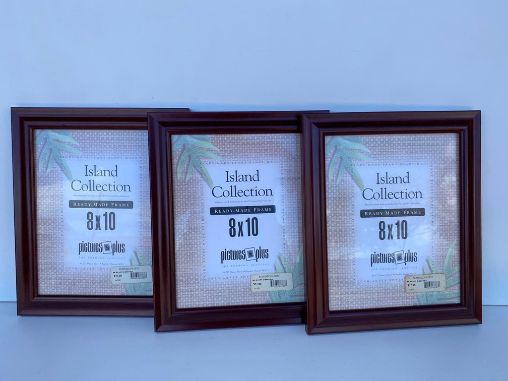(X's 3) Island Collection 8X10 Wood Frames