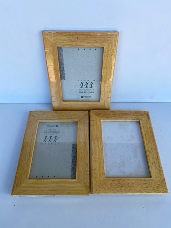 (X's 3) New- 5X7 Wood Frames 