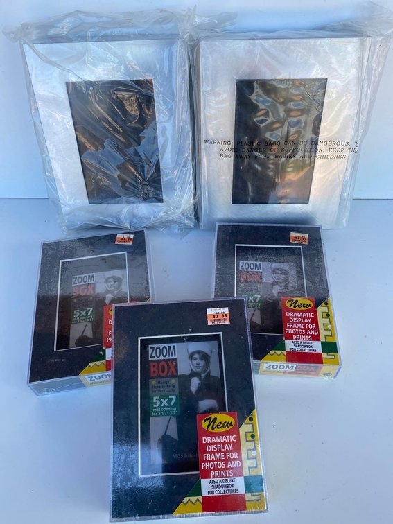 (X's 5) New in Plastic -  Box Frames 