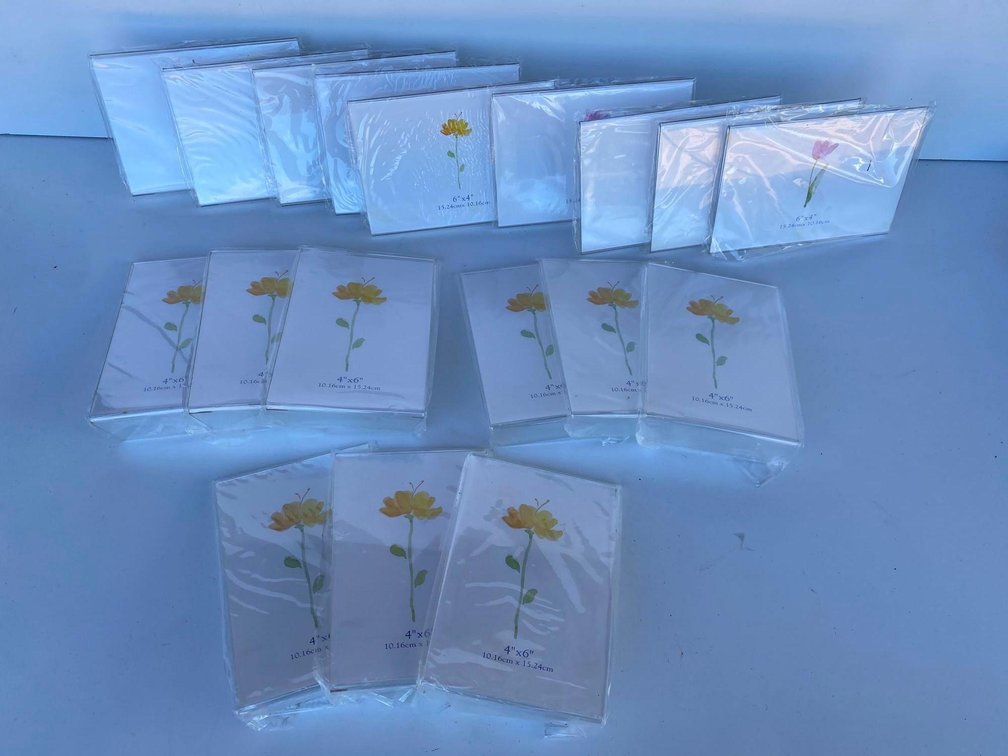 4X6 and 6X4 New in Plastic Plastic Picture Frames 