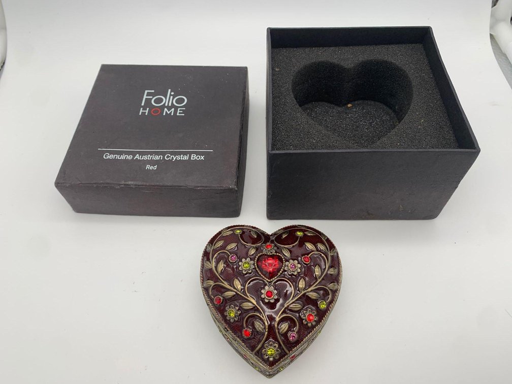 Folio Home Austrian Crystal Trinket Box 
