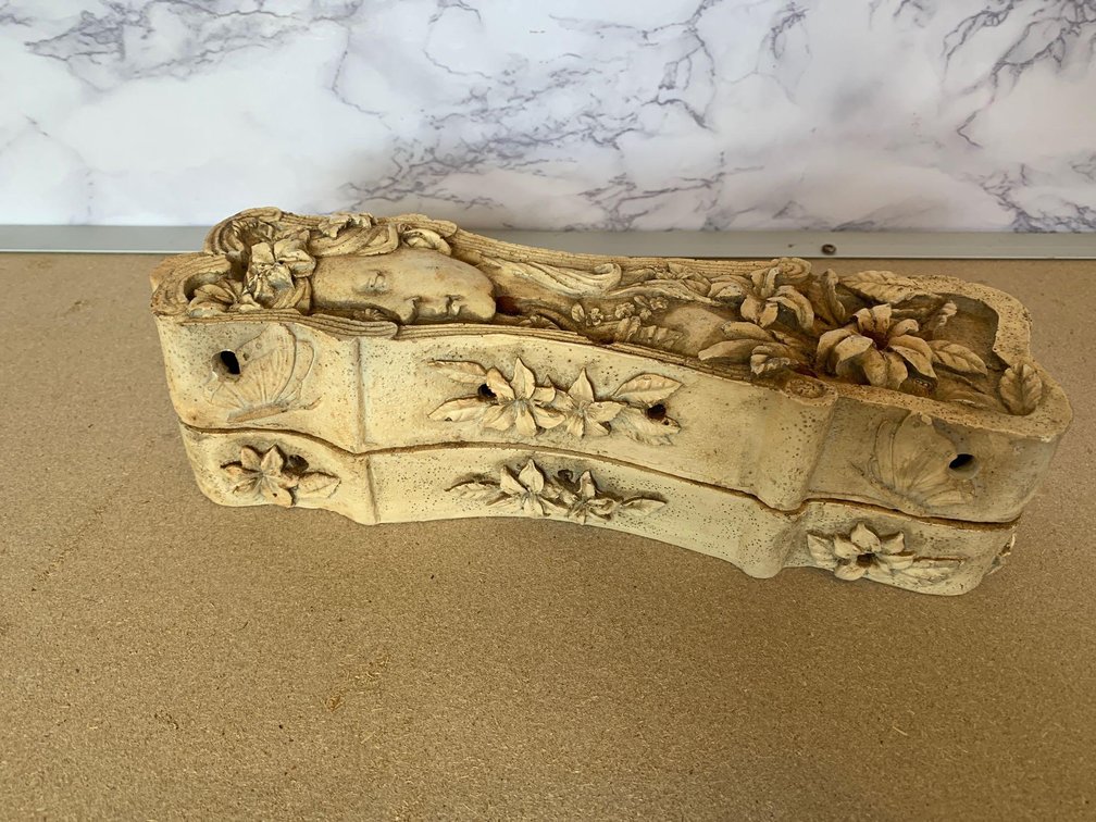 Vintage Carved Resin Incense Holder