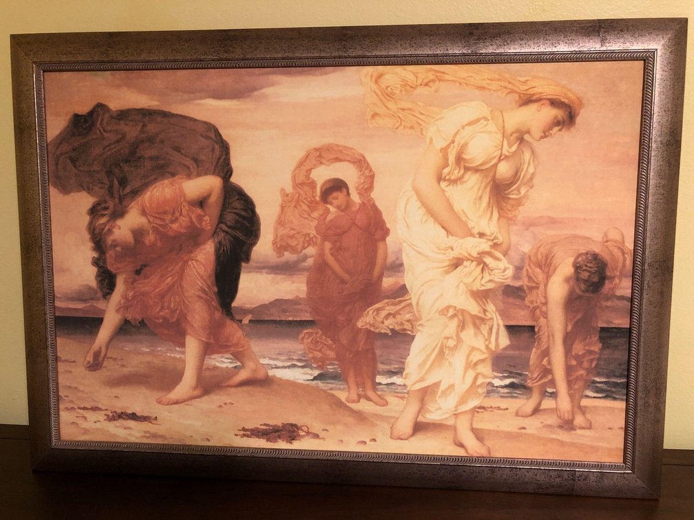 Framed Greek Beach Girls Picture