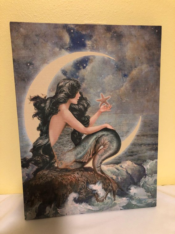Mermaid Print with Light