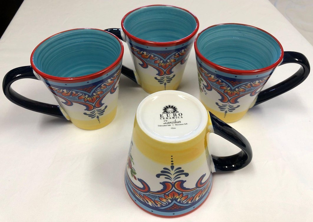 Euro Ceramica Zanzibar Tea Cup Set