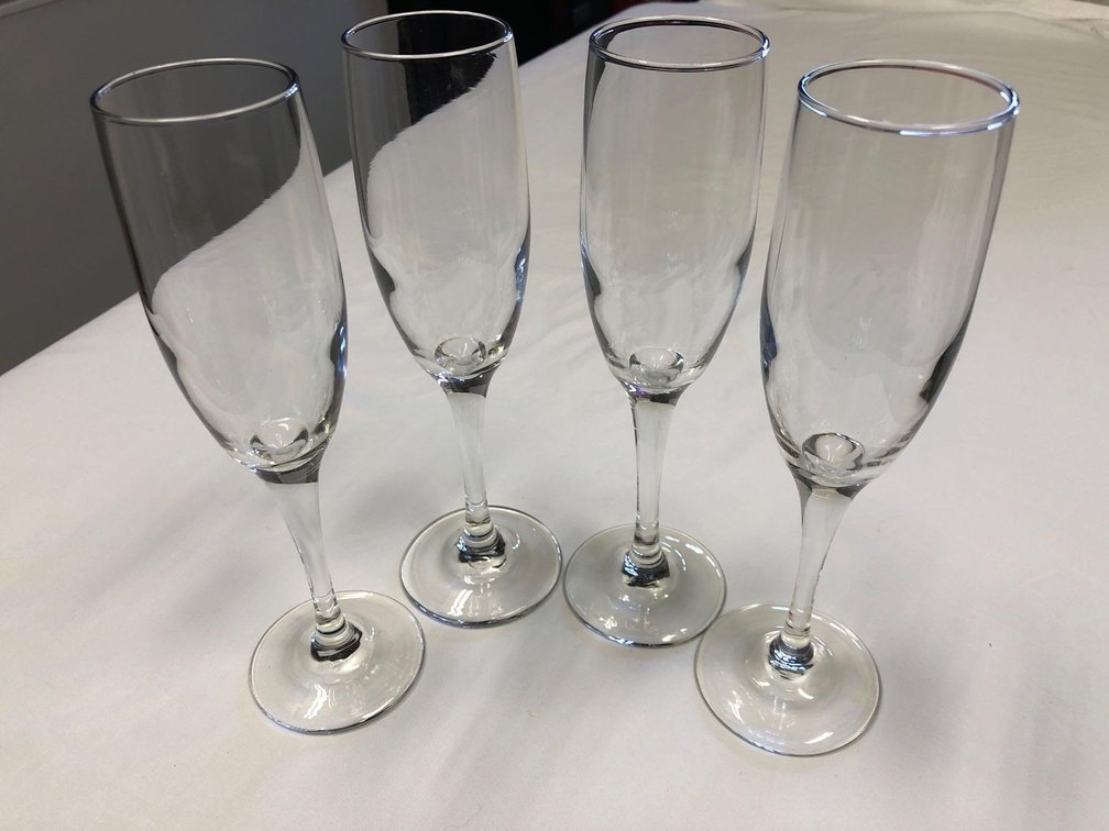 Set of 4 Champagne Flutes