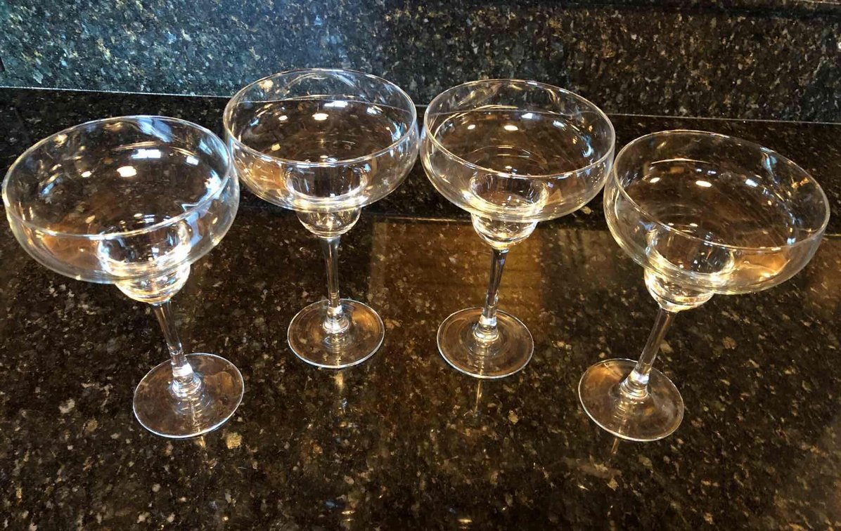 Set of 4 Margarita Glasses