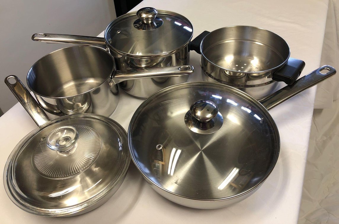 Set of Basics Stainless Steel Cookware 