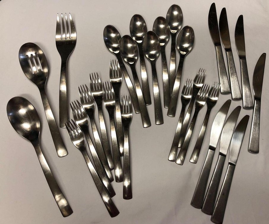 Silverware and Serving Set with Caddy