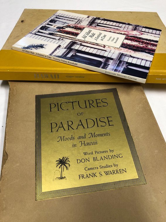 Two Vintage and One Modern Books of Hawaii