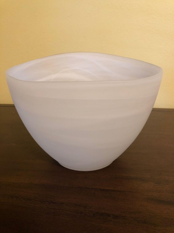 Alabaster Asymmetric Bowl