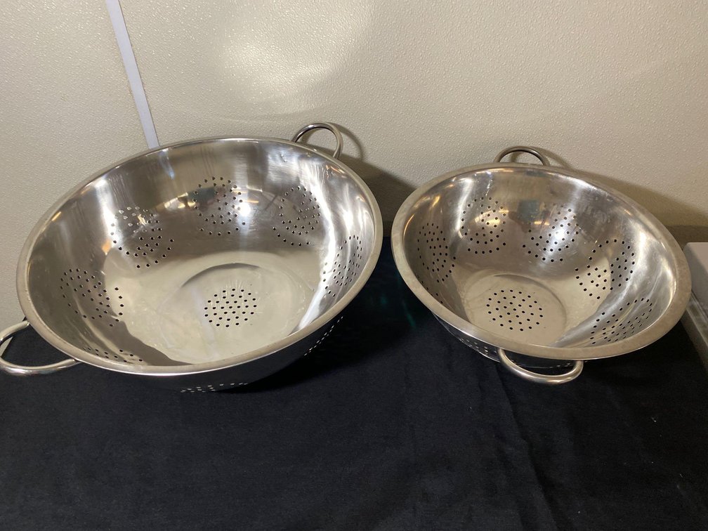 Two Size Metal Strainers 