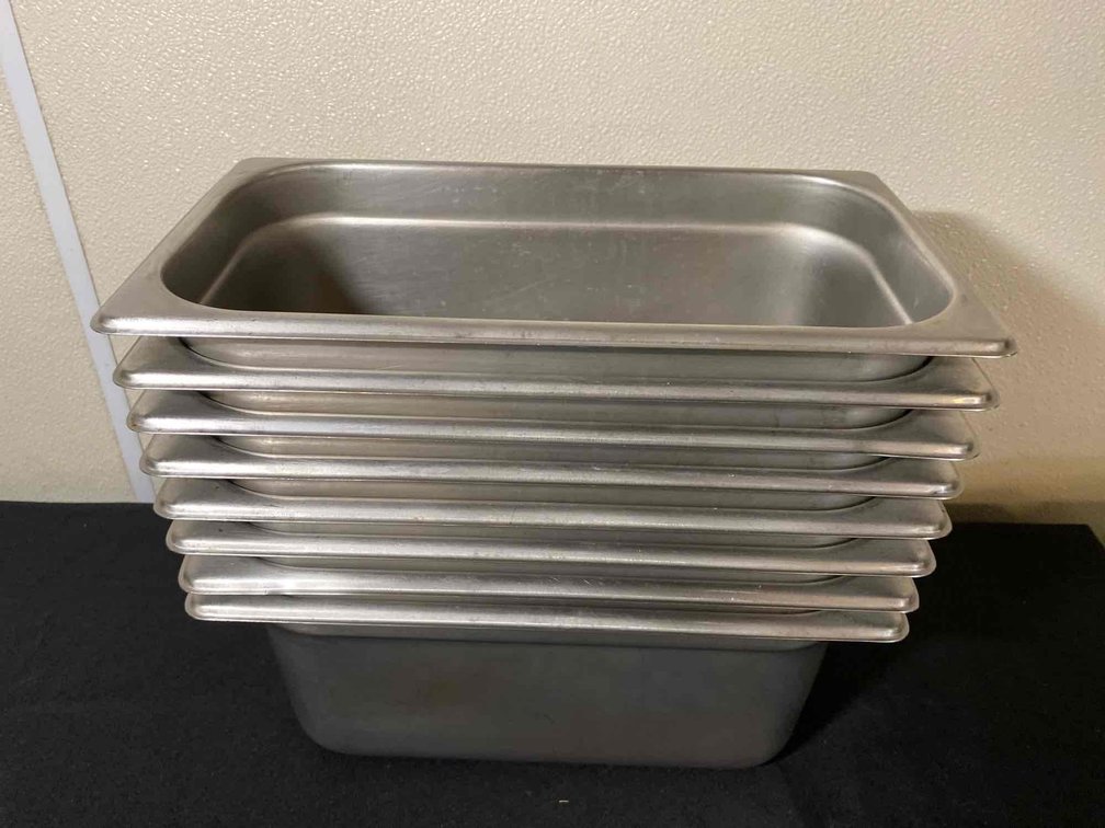(X's 8) Stainless Steel 12" X 6" Food Pan 