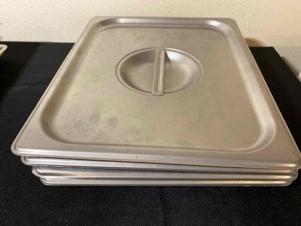 (X's 4) 13" X 10 1/2" Food Table Pan Lids 