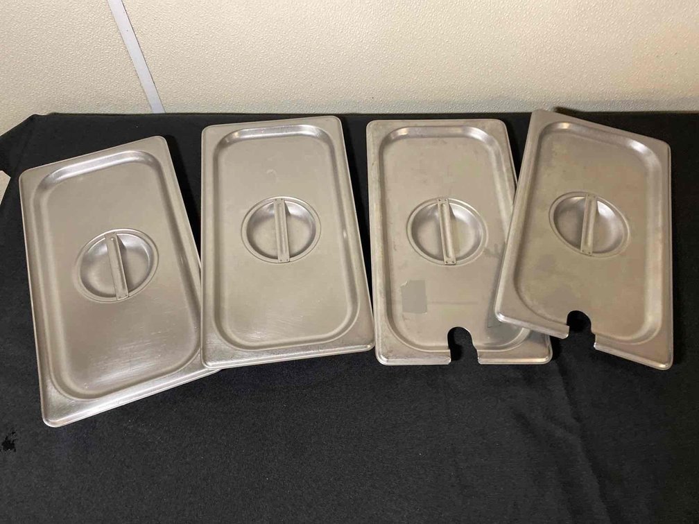 (X's 4) 13" X 7" Food Table Pan Lids 