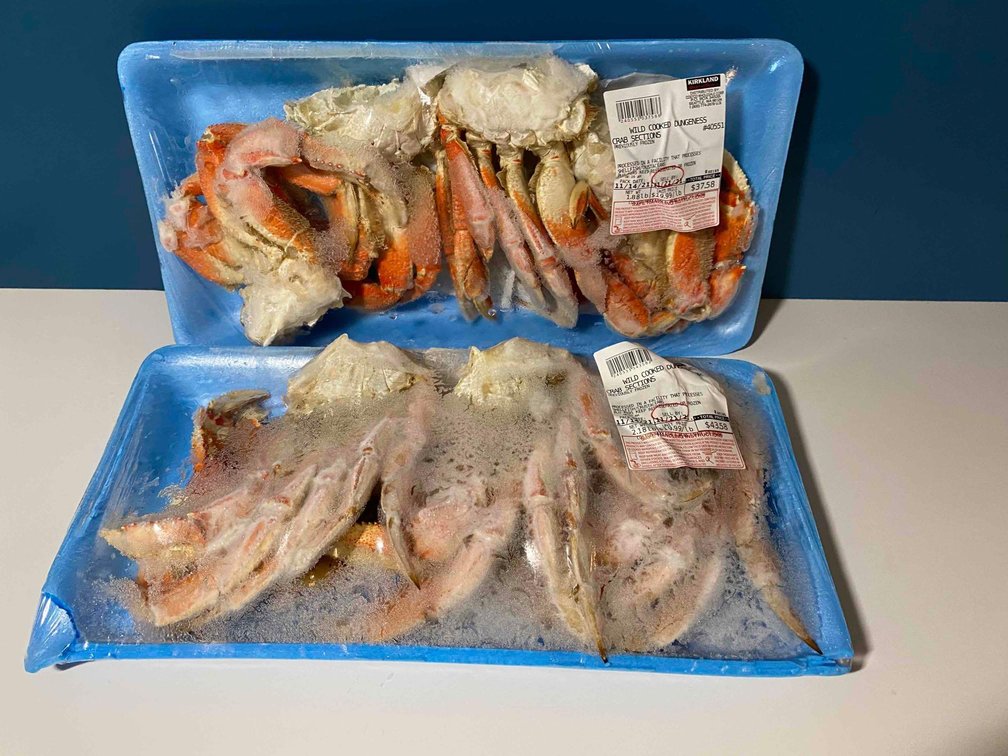 (X's 2) Kirkland Wild Cooked Dungeness Crab Sections