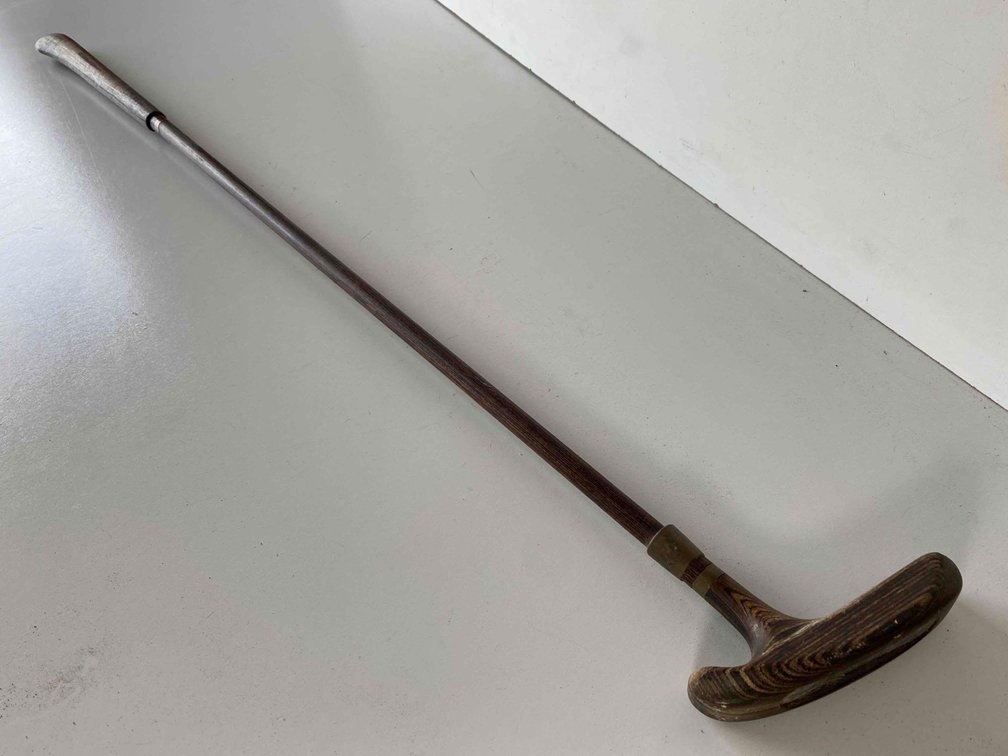 36" Long Wood Crafted Putter Club 