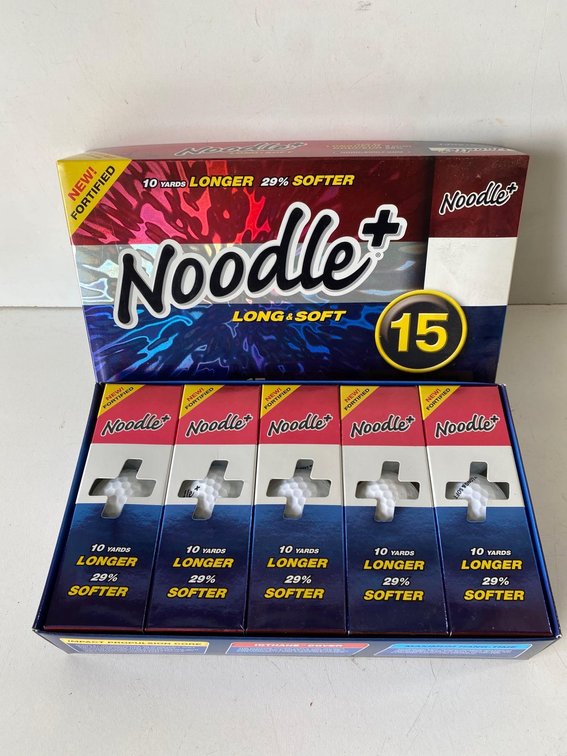 New in Box - Noodle+ Long & Soft 15 Golf Ball Set 