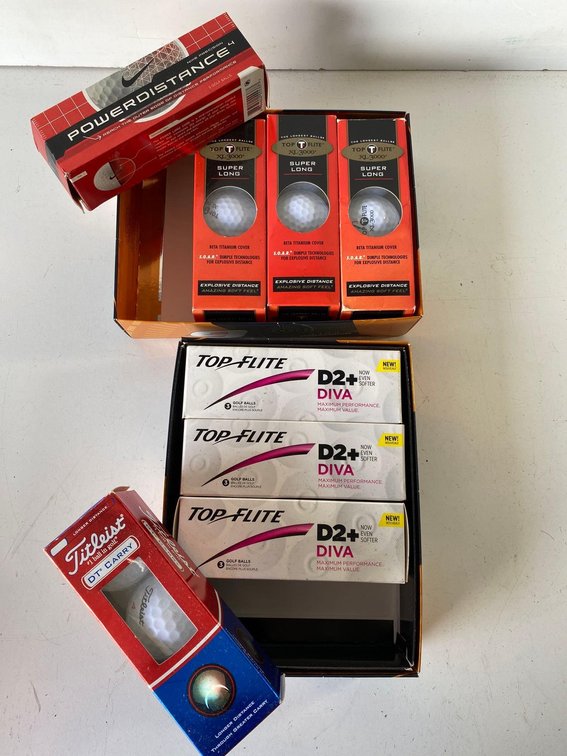 Mixed Lot of Various New in Package Golf Balls 