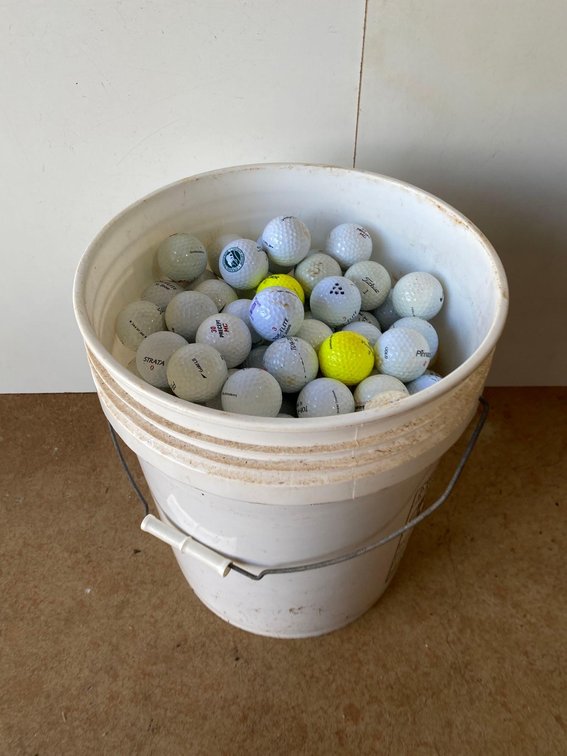 5gal Bucket with Golf Balls 