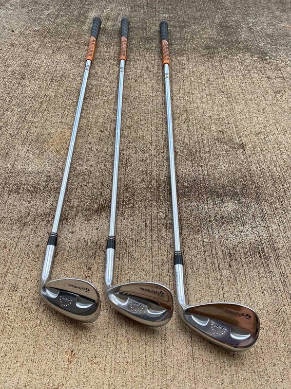 (X's 3) Taylor Made 52, 56, and 60 Golf Clubs 