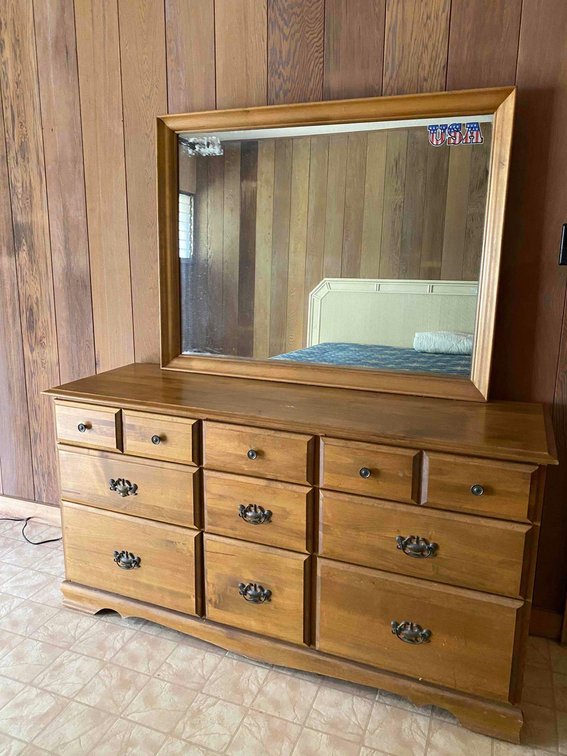 57" Dresser with Mirror