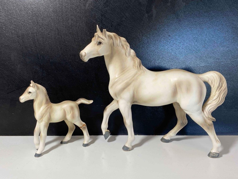 Majestic White Horse Figures