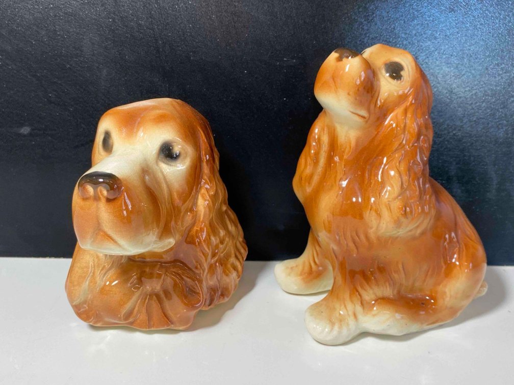 Vintage Royal Copley Spaniel Figures